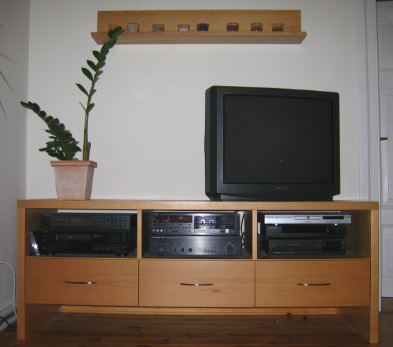 Medien-Möbel Weiß-Lack