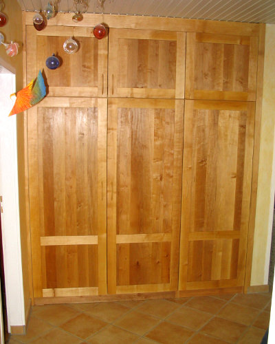 Einbauschrank Erle massiv