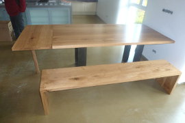 Ess-Tisch Wild-Eiche massiv